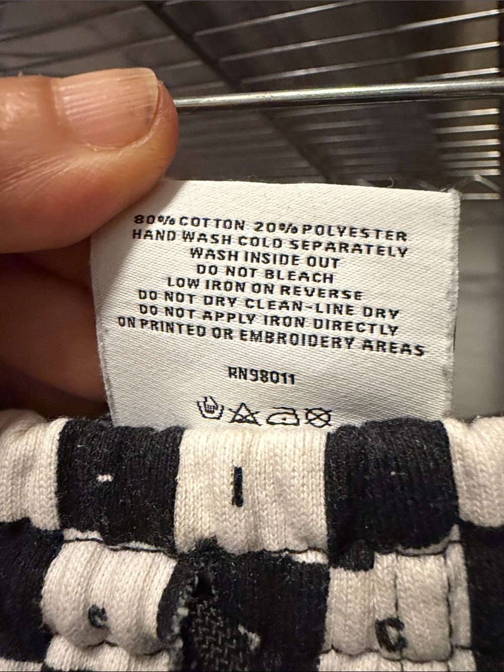 Ice Cream Black & White Checkerboard Joggers - Picture 12 of 12